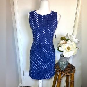 New Old Navy Blue polka dot Dress